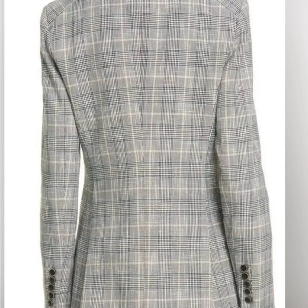 Veronica Beard GIA Dickey Jacket / Blazer  - Grey/Navy Plaid – Women’s Size 2 - Picture 3 of 11